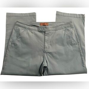 Zena Baby Blue NWOT Corduroy Texture Stretch Capri Pants, Size 12